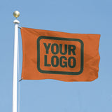 Custom Orange Dark Green Flag