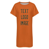 Custom Orange Dark Green Nachthemd