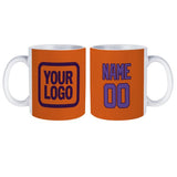 Custom Orange Light Purple Mug
