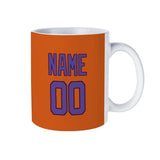 Custom Orange Light Purple Mug