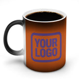 Custom Orange Light Purple Magic Mug
