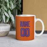 Custom Orange Light Purple Mug