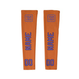 Custom Orange Light Purple Arm Sleeve