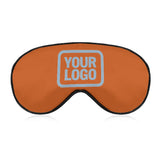 Custom Orange Light Blue Sleep Mask