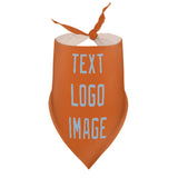 Custom Orange Light Blue Pet Scarf