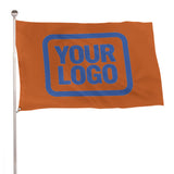 Custom Orange Sky Blue Flag