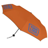 Custom Orange Sky Blue Automatic Umbrella