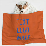 Custom Orange Sky Blue Pet Blanket
