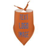 Custom Orange Sky Blue Pet Scarf