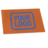 Custom Orange Sky Blue Flag