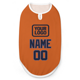 Custom Orange Navy Pet Vest