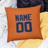 Custom Orange Navy Pillowcase
