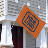 Custom Orange Blue Flag