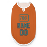 Custom Orange Blue Green Pet Vest