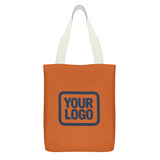 Custom Orange Blue Green Canvas Tote Bag