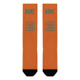 Custom Orange Blue Green Knee-High Sock