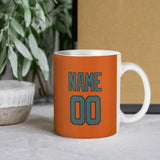 Custom Orange Blue Green Mug