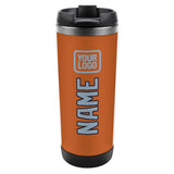 Custom Orange Light Blue Stainless Steel Water Cup