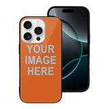 Custom Orange Light Blue Phone Case
