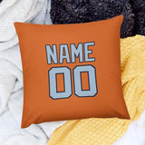 Custom Orange Light Blue Pillowcase