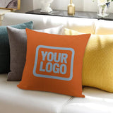 Custom Orange Light Blue Pillowcase