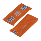 Custom Orange Light Blue Sports headband