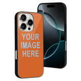 Custom Orange Light Blue Phone Case