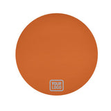Custom Orange Light Blue Round Table Cloth