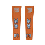 Custom Orange Light Blue Arm Sleeve