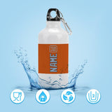 Custom Orange Light Blue Sports Bottle
