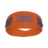 Custom Orange Sky Blue Sports headband