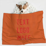 Custom Orange Orange Red Pet Blanket