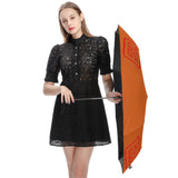 Custom Orange Orange Red Automatic Umbrella