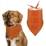 Custom Orange Orange Red Pet Scarf