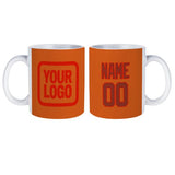 Custom Orange Coral Red Mug