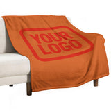 Custom Orange Orange Red Blanket
