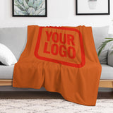 Custom Orange Orange Red Blanket