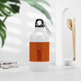 Custom Orange Coral Red Sports Bottle