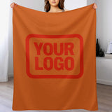 Custom Orange Orange Red Blanket