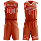 Custom Orange Orange Red Basketball Set