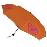 Custom Orange Pink Automatic Umbrella