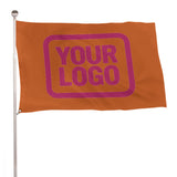 Custom Orange Pink Flag