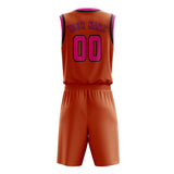 Custom Orange Pink Basketball Set