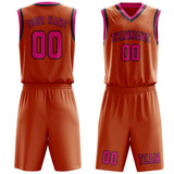 Custom Orange Pink Basketball Set