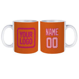 Custom Orange Light Pink Mug