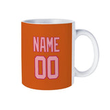 Custom Orange Light Pink Mug