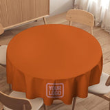 Custom Orange Light Pink Round Table Cloth