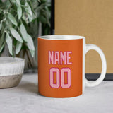 Custom Orange Light Pink Mug