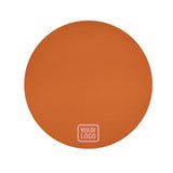 Custom Orange Light Pink Round Table Cloth