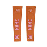 Custom Orange Light Pink Arm Sleeve